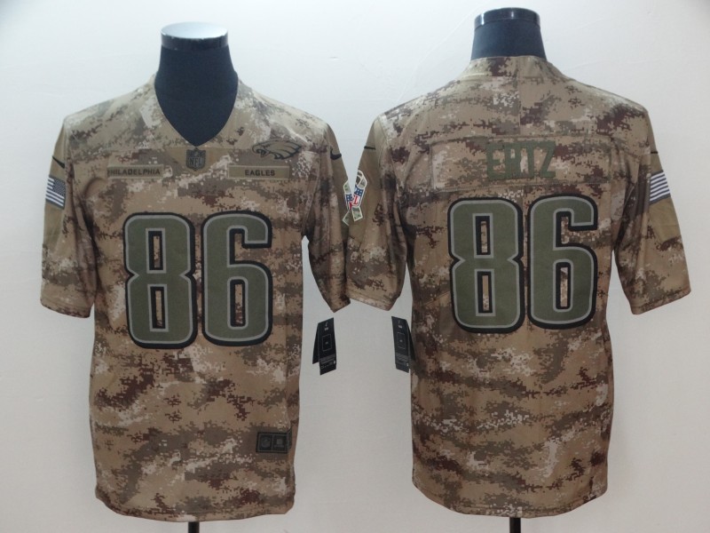 Men's Philadelphia Eagles Zach Ertz #86 Camouflage Jersey